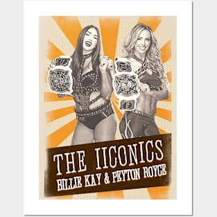 Vintage Aesthetic The IICONICS // Billie Kay & Peyton Royce Posters and Art